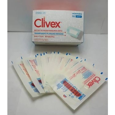 CLIVEX Nonwoven Steril Şeffaf Yara Pedi