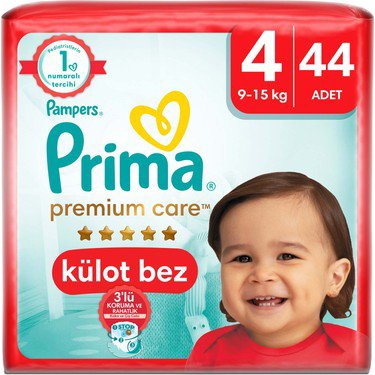 PRIMA Premium Care Bebek Bezi Külot (4) (44'lü)