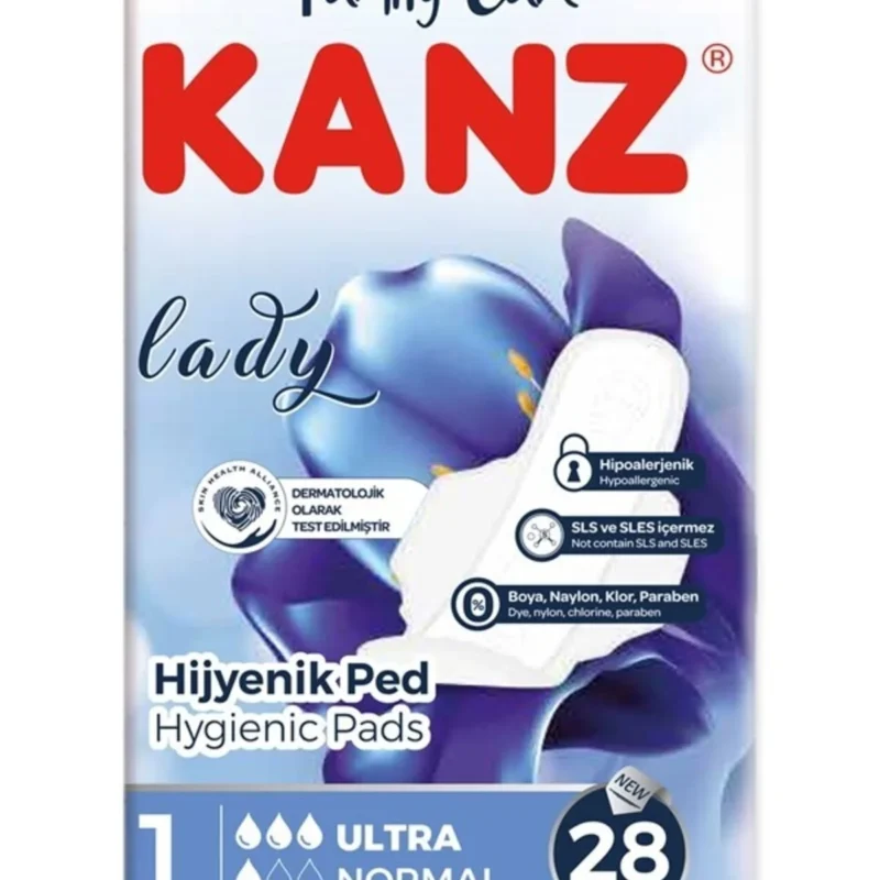 KANZ Hijyenik Kadın Pedi (1 Numara/Ultra Normal)