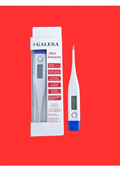 GALENA Manuel Bebek Koltuk Altı Çubuk Ateş Ölçer (Termometre)