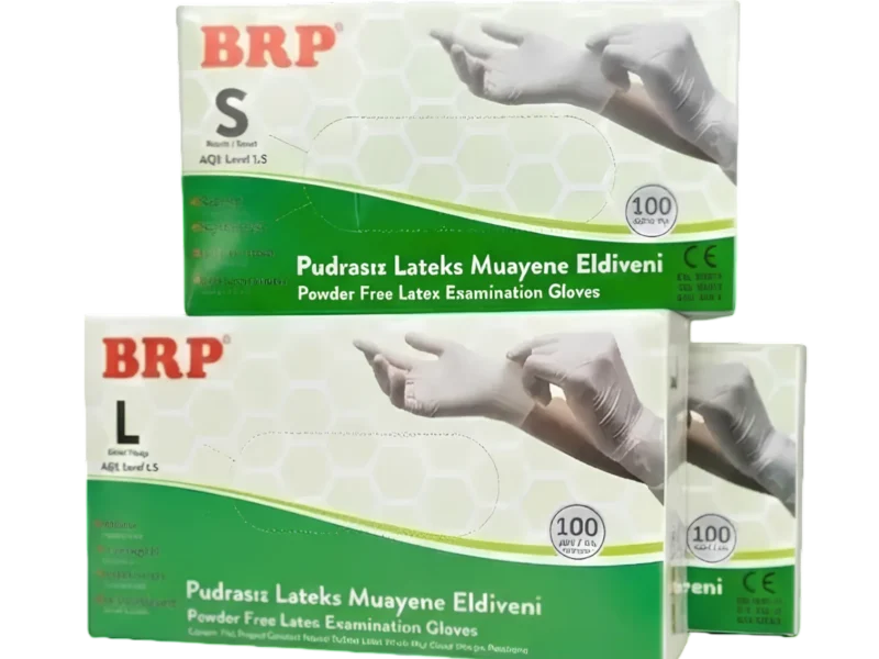 BRP Latex Eldiven Pudrasız (L)