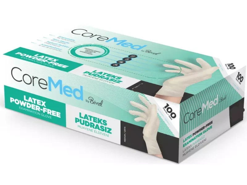 COREMED Latex Eldiven Pudrasız (L)