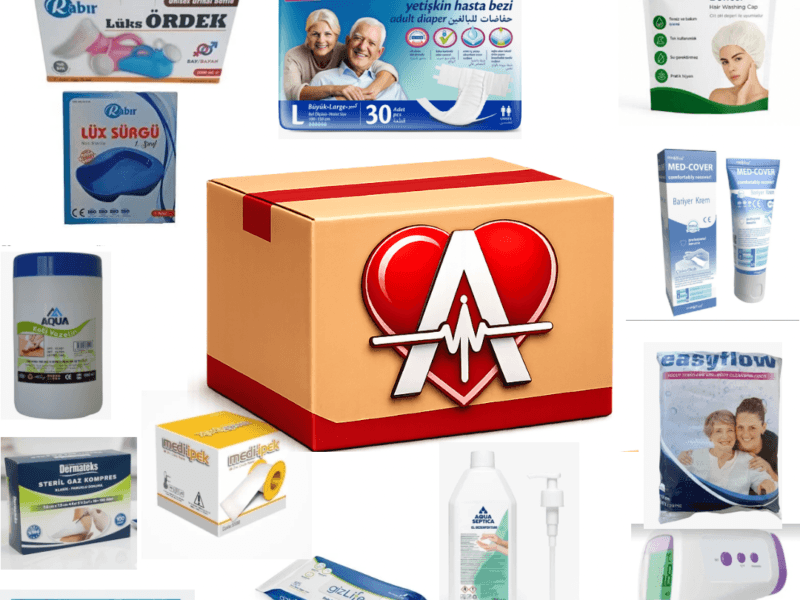 Evde Hasta Bakım Seti-2 (Orta Seviye) – Yaşlı ve Yatalak Hasta İçin Bakım Paketi