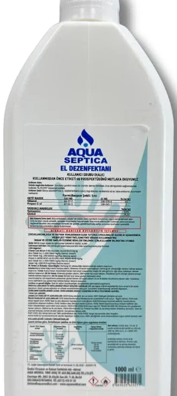 AQUA Antiseptik El ve Cilt Dezenfektanı (1Lt)