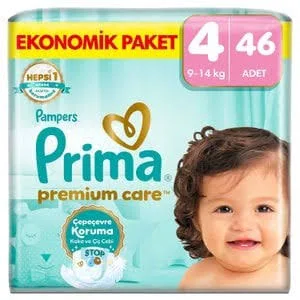 PRIMA Premium Care Bebek Bezi Belbantlı (4) (46'lı)
