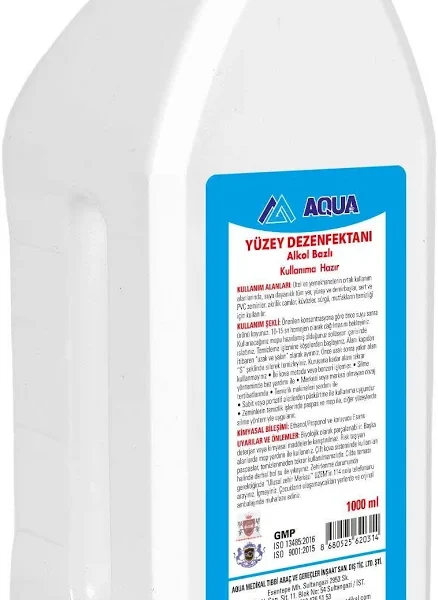 AQUA Alkollü Yüzey Dezenfektanı (1Lt)