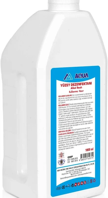 AQUA Alkollü Yüzey Dezenfektanı (1Lt)